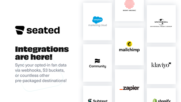 Say hello to Seated's new integrations marketplace